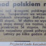Nad Bałtykiem upały...