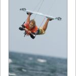 Kitesurfing nad morzem zdjęcia