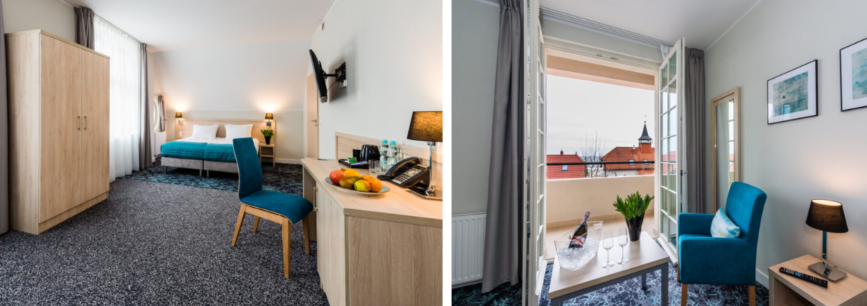 komfortowe pokoje w hotelu eureka nad morzem w sopocie